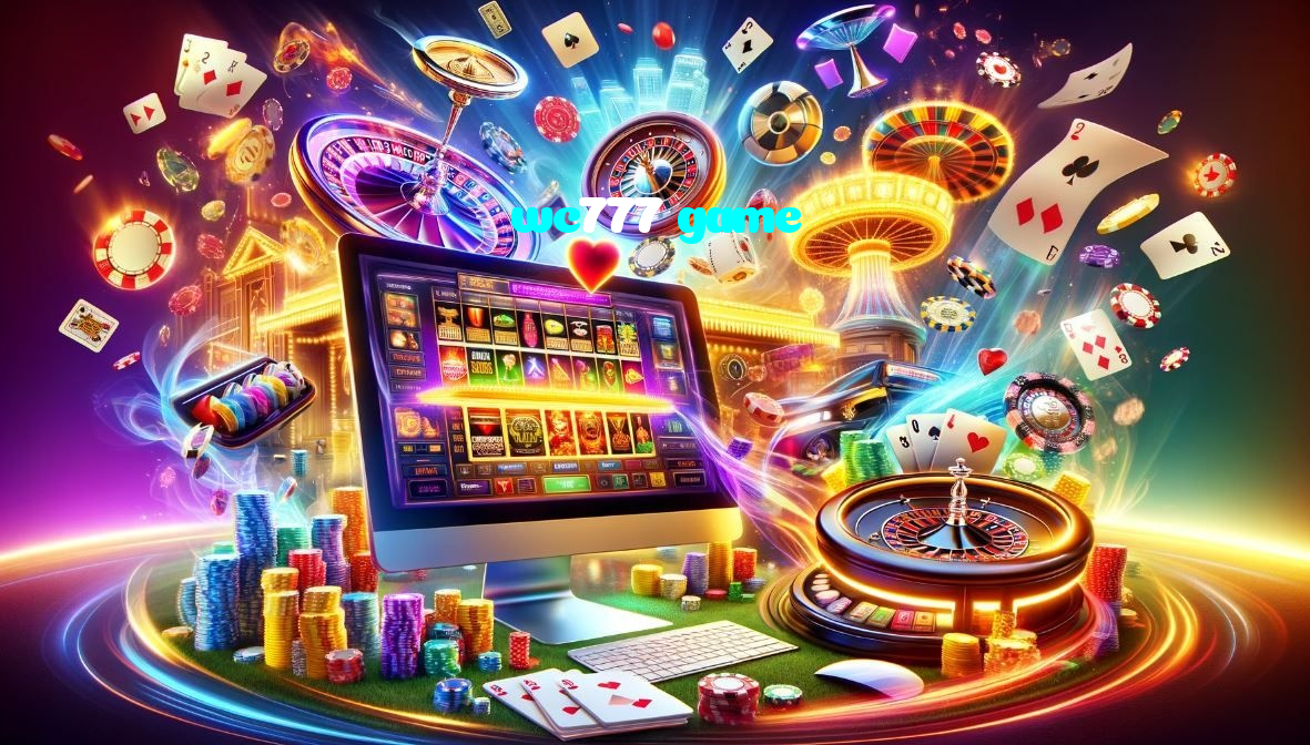 wc777 game casino presented on mobile device in Pakistan with slots and live games